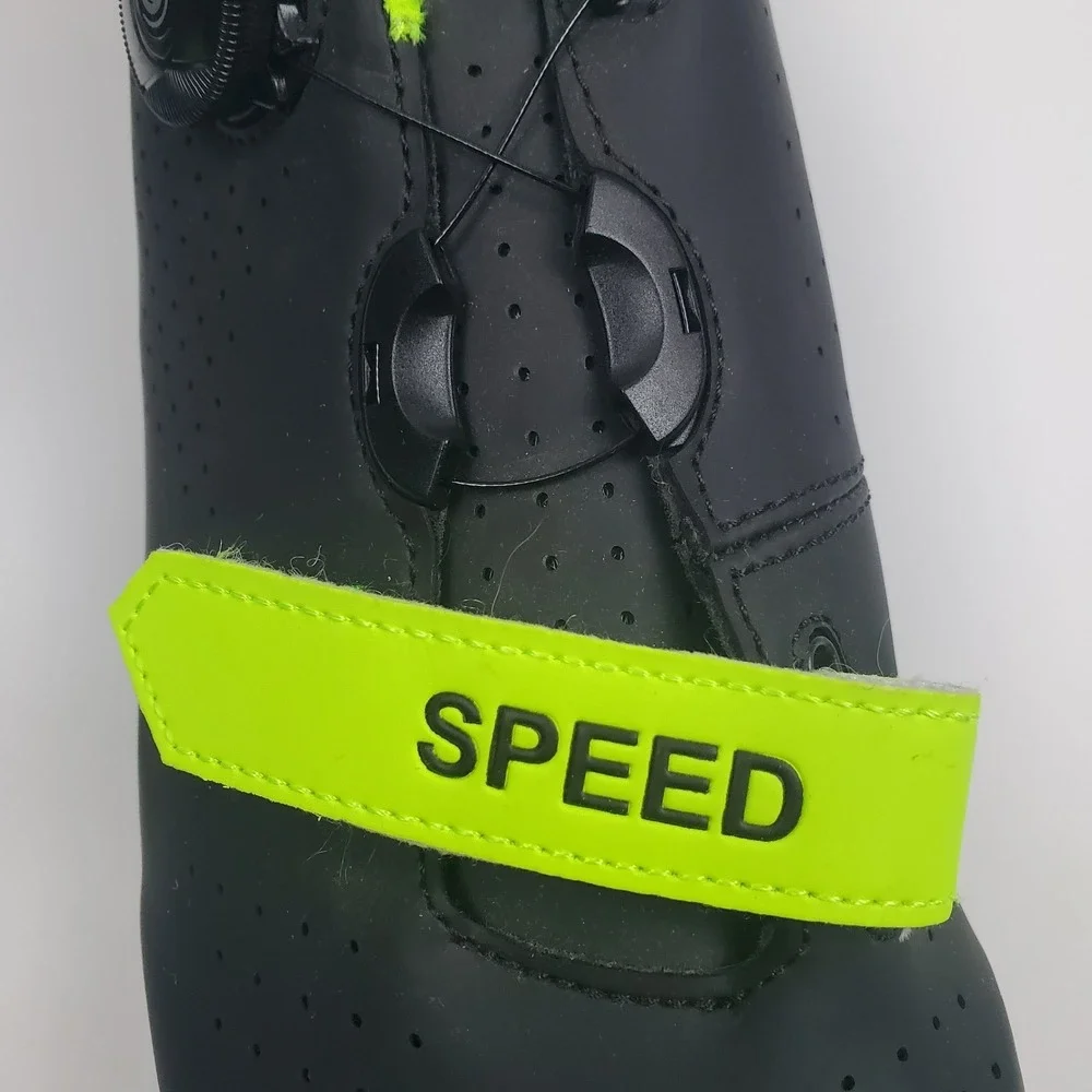 Speed Cycling Shoes Mens US 13 EU 47 Black Green BOA Road Bike Clipless Pro